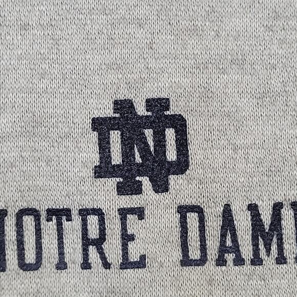 Vintage Notre-Dame Zip Sweatshirt Womens XL 24x26 Baggy - Picture 10 of 14